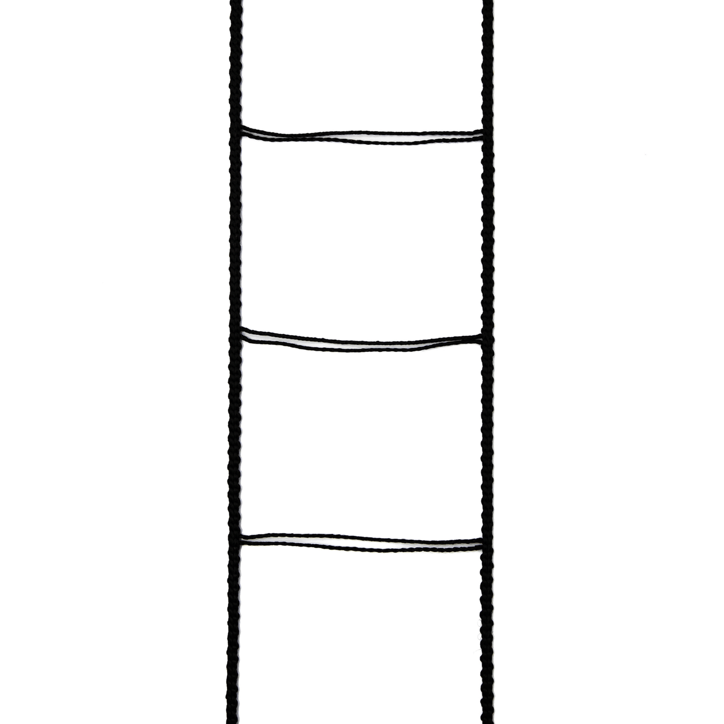 Leiterkordel (gebördelt, 80 mm, schwarz / grau) - Jalousiene Ersatzteile - Shop