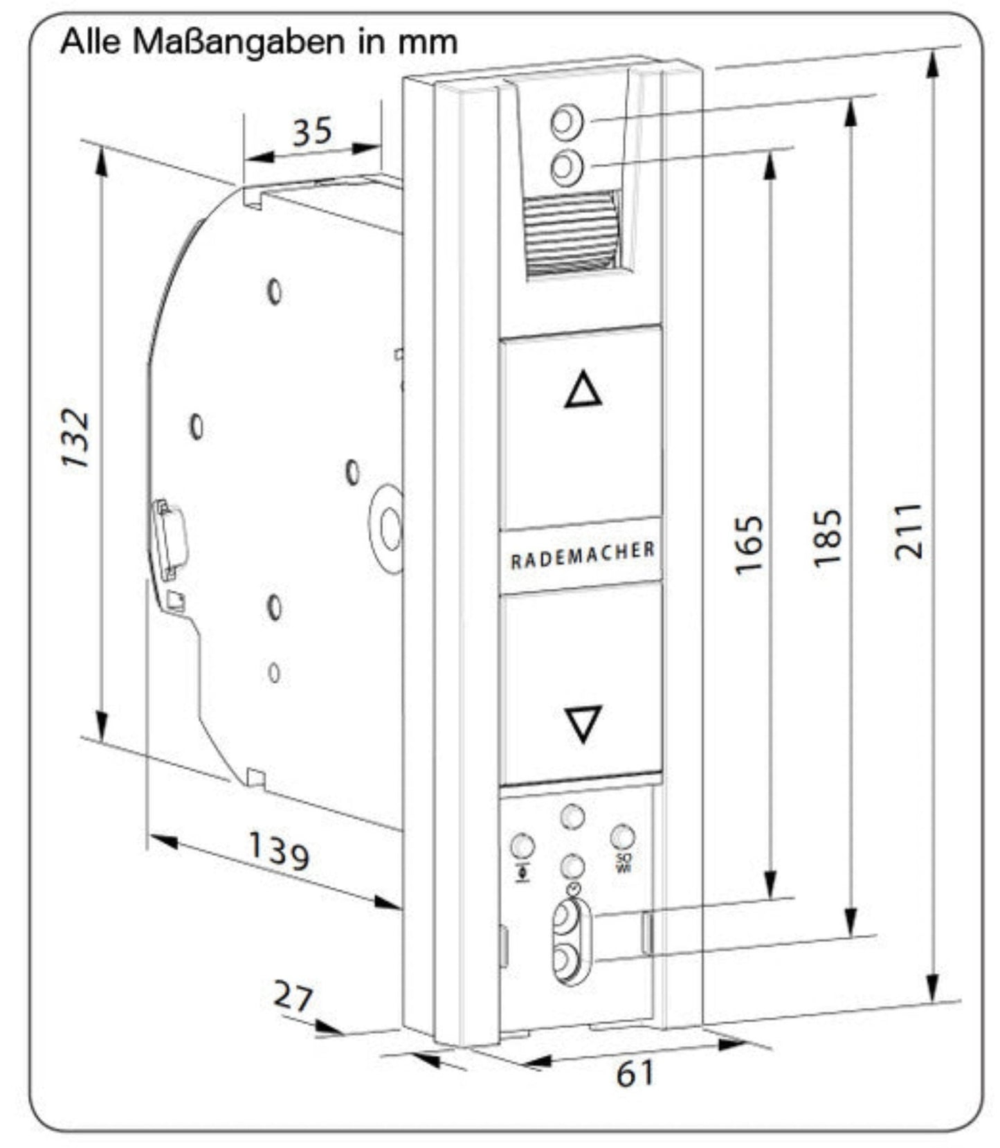Rademacher RolloTron Basis 1100 - UW Elektrischer Gurtwickler - Jalousiene Ersatzteile - Shop