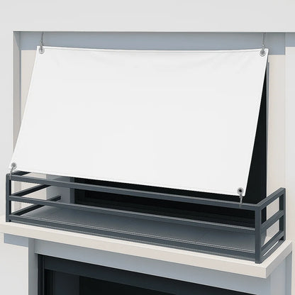 Balkonsonnensegel ohne Bohren mit Regenschutz – konkav (Peddy Shield) - Jalousiene Ersatzteile - Shop