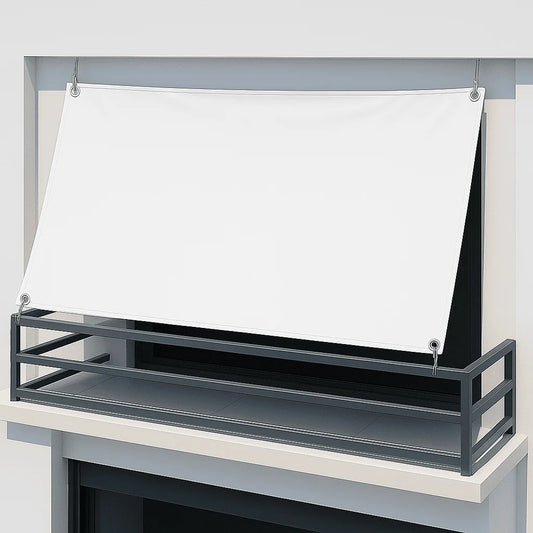 Balkonsonnensegel ohne Bohren mit Regenschutz – konkav (Peddy Shield) - Jalousiene Ersatzteile - Shop