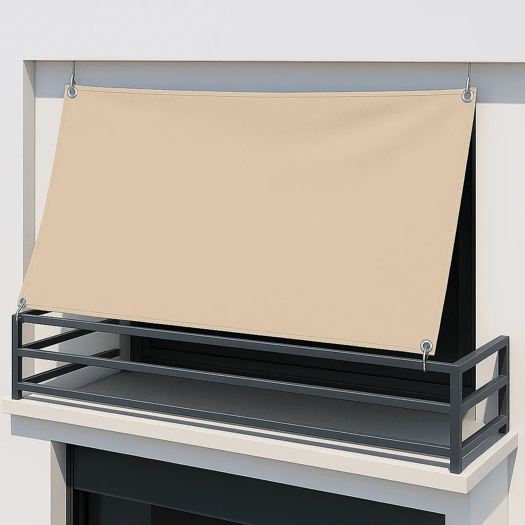 Balkonsonnensegel ohne Bohren mit Regenschutz – konkav (Peddy Shield) - Jalousiene Ersatzteile - Shop