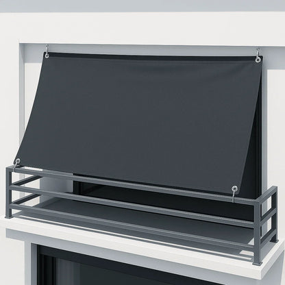 Balkonsonnensegel ohne Bohren mit Regenschutz – konkav (Peddy Shield) - Jalousiene Ersatzteile - Shop