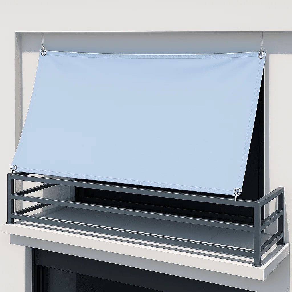 Balkonsonnensegel ohne Bohren mit Regenschutz – konkav (Peddy Shield) - Jalousiene Ersatzteile - Shop