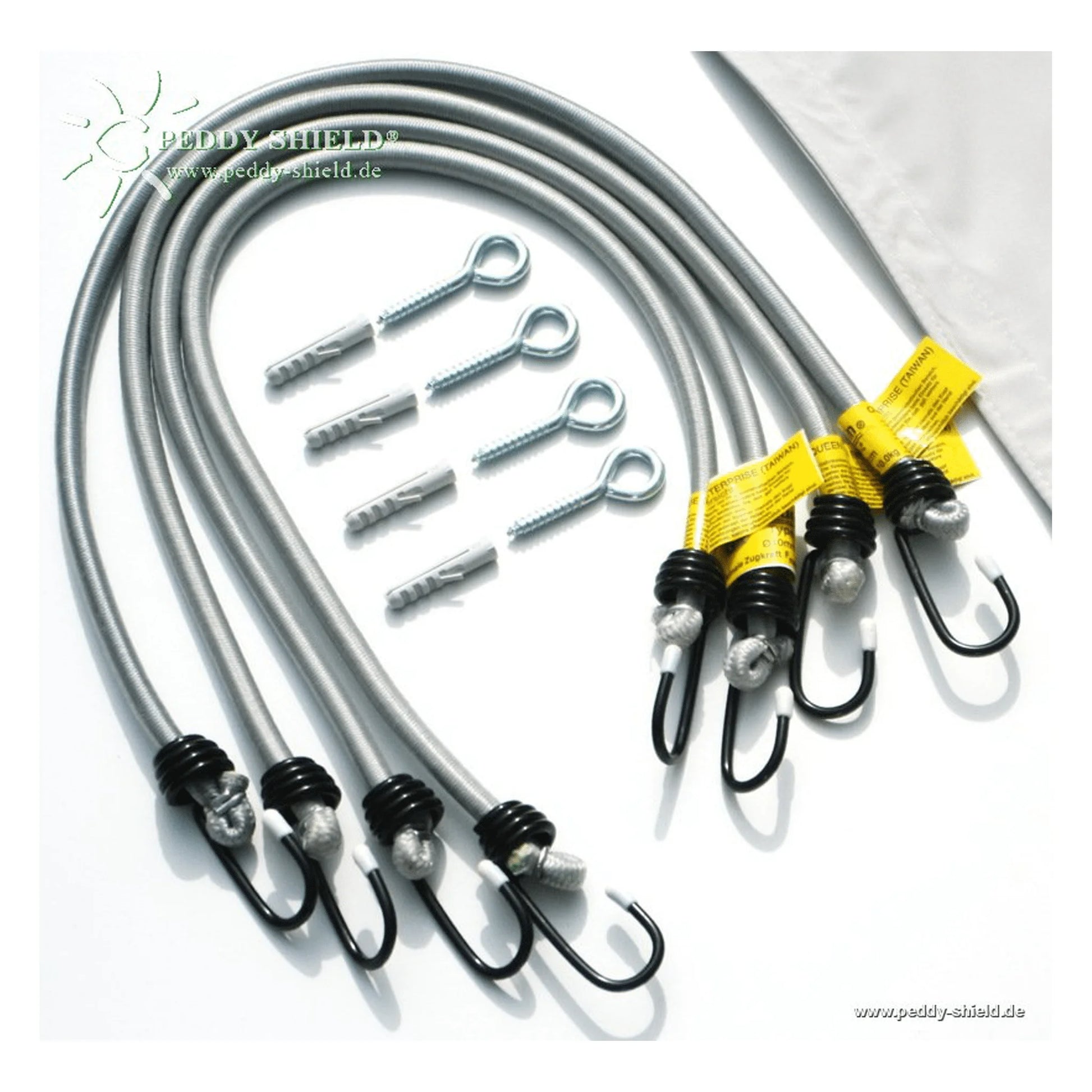 Dauerelastische Spanngurte für Sonnensegel – 3er & 4er Set – Jalousiene Ersatzteile-Shop