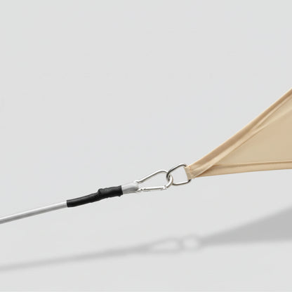 Dauerelastischer Spanngurt mit 2 Karabinerhaken für Sonnensegel