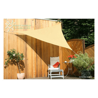 Dreiecksonnensegel konkav HDPE – luftdurchlässig ohne Regenschutz (Peddy Shield) - Jalousiene Ersatzteile - Shop