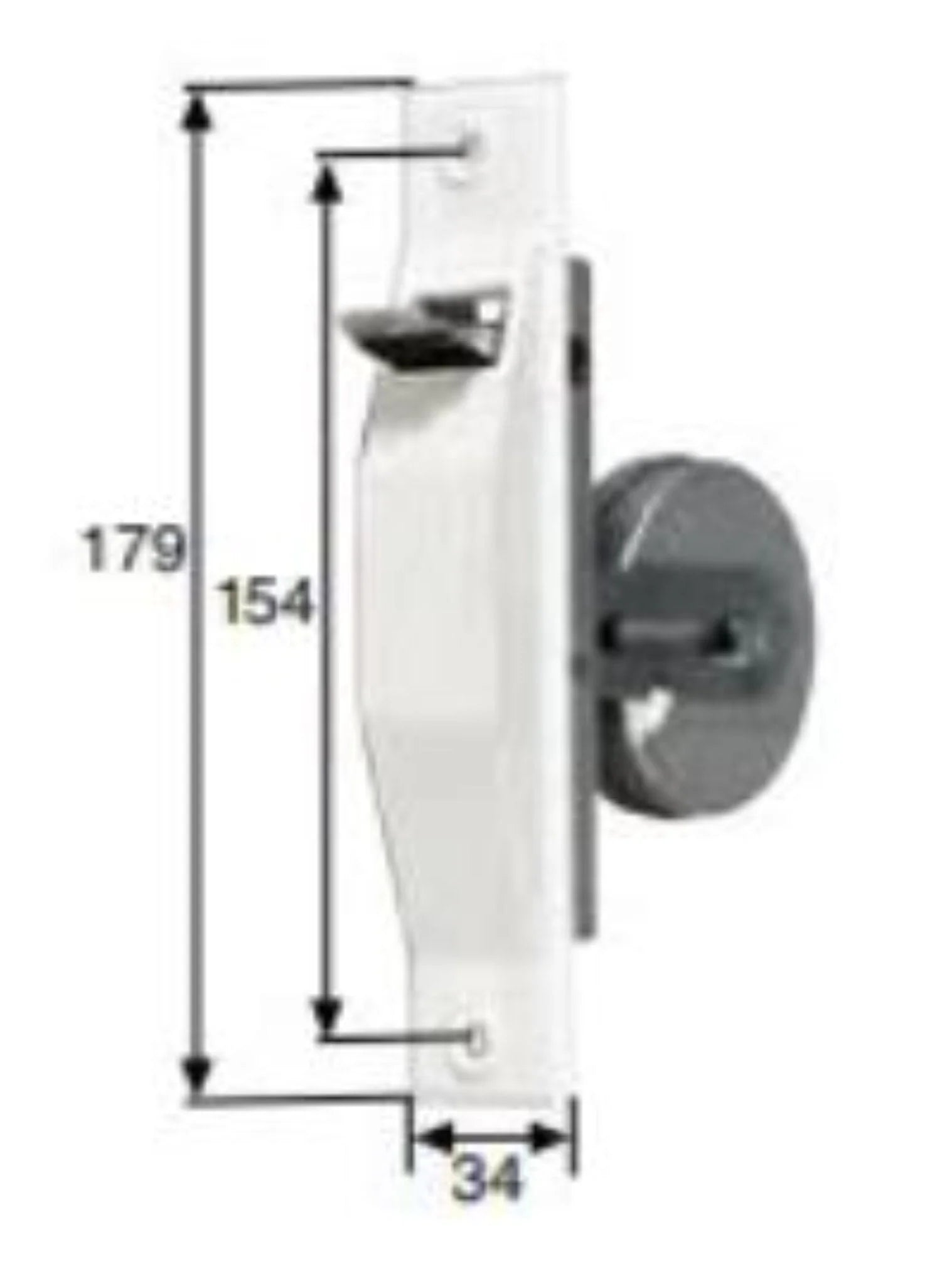 Einlaß - Gurtwickler Lochabstand 154mm - bis 18 mm Gurtbreite - Jalousiene Ersatzteile - Shop