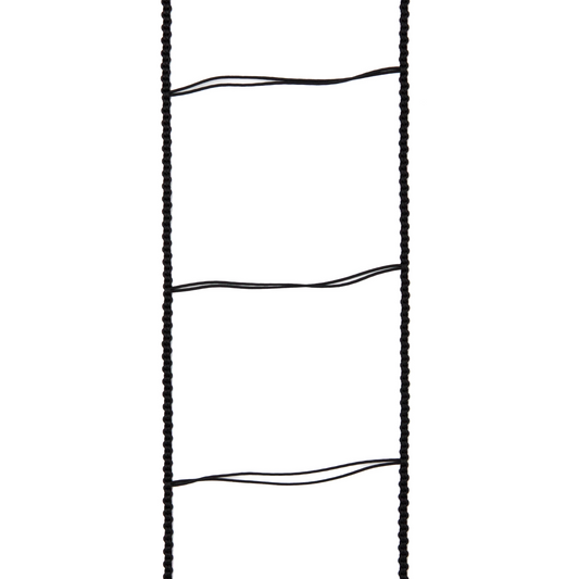 Leiterkordel (Flachlamelle, 80 mm, schwarz / grau)