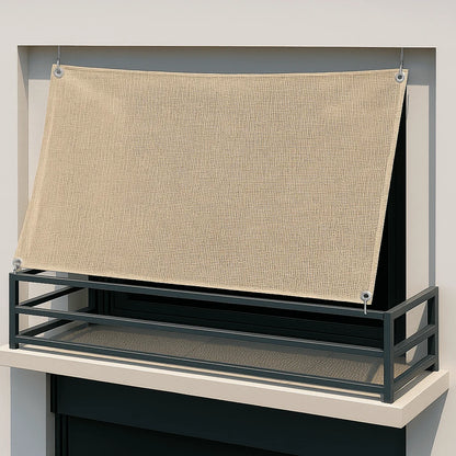 HDPE Balkonsonnensegel 270 × 140 cm – luftdurchlässig ohne Bohren (Peddy Shield) - Jalousiene Ersatzteile - Shop