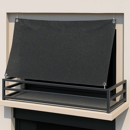 HDPE Balkonsonnensegel 270 × 140 cm – luftdurchlässig ohne Bohren (Peddy Shield) - Jalousiene Ersatzteile - Shop