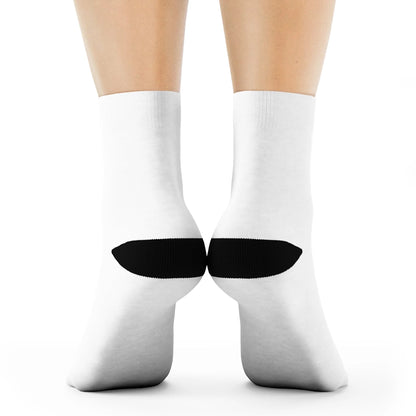 Jalousiene Ersatzteile-Shop Handwerker Crew-Socken Rückseite, weiß