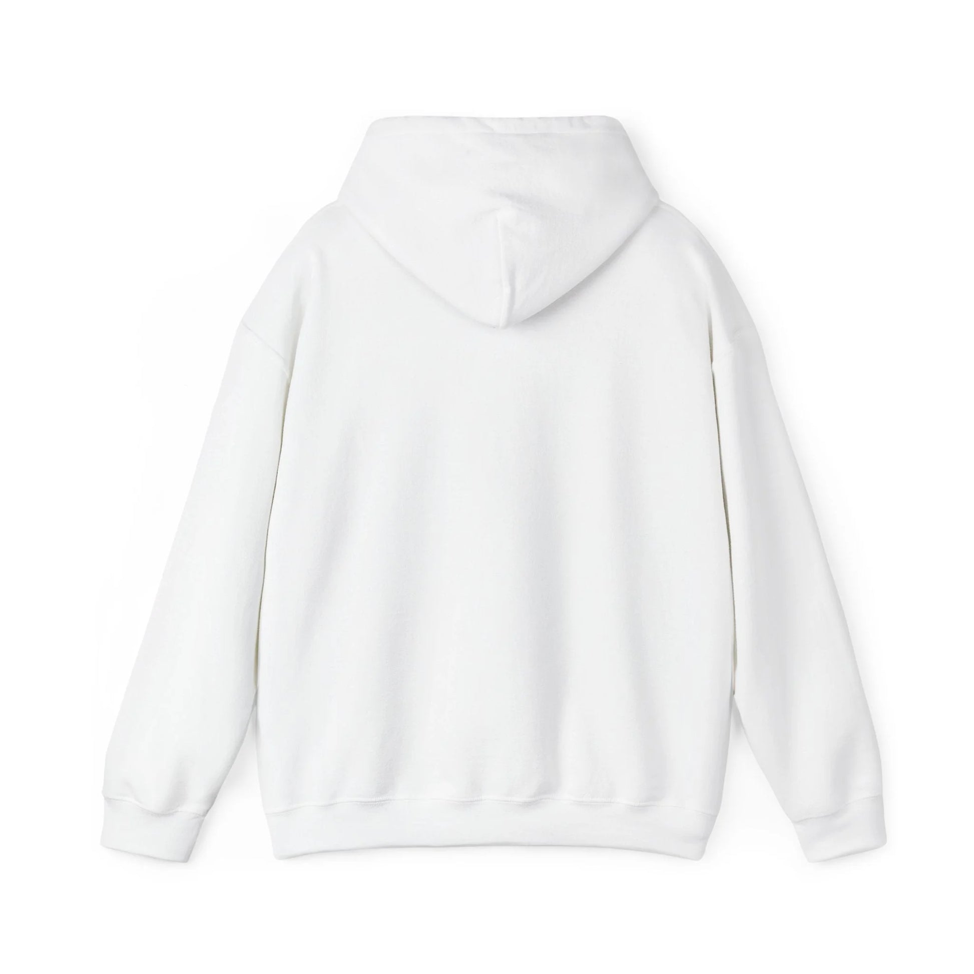 Jalousiene Ersatzteile-Shop Hoodie Ich baue nicht ich erschaffe Rückseite, weiß