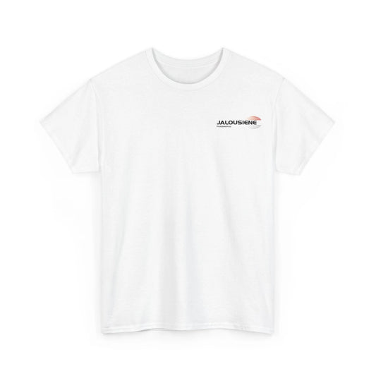 Jalousiene Ersatzteile-Shop Handwerker T-Shirt vorderseite, weiß