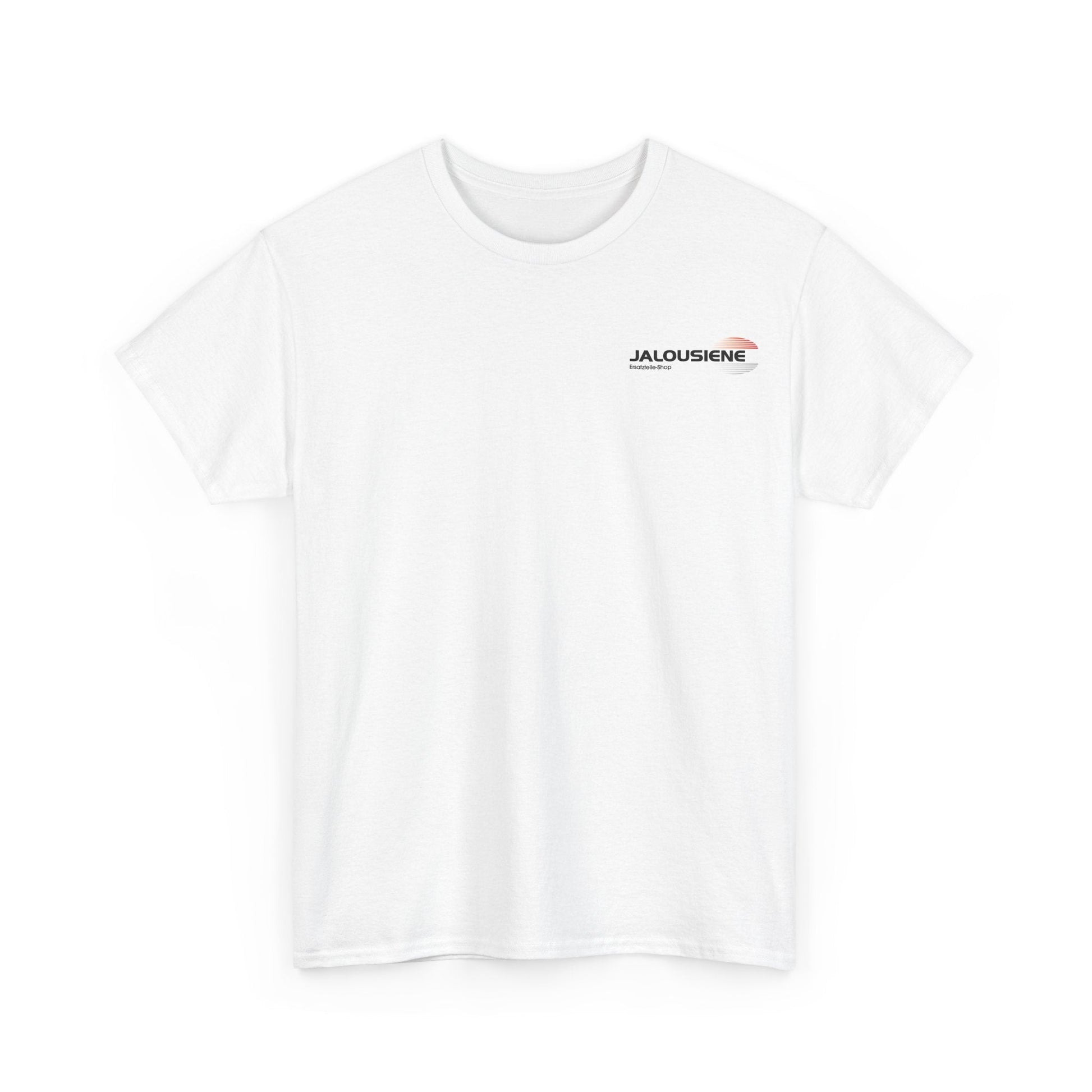 Jalousiene Ersatzteile-Shop Handwerker T-Shirt vorderseite, weiß