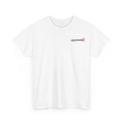 Jalousiene Ersatzteile-Shop Handwerker T-Shirt vorderseite, weiß