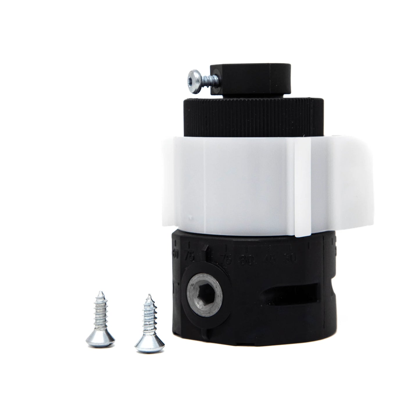 Jalousiene Ersatzteile-Shop Kegelradgetriebe 2:1 für Jalousien, 6 mm 6-Kant, 12 mm 4-Kant, Kunststoff