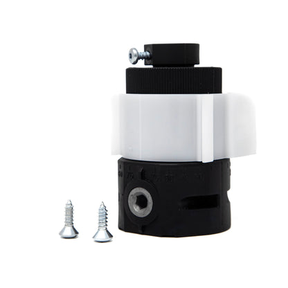 Jalousiene Ersatzteile-Shop Kegelradgetriebe 2:1 für Jalousien, 6 mm 6-Kant, 12 mm 4-Kant, Kunststoff