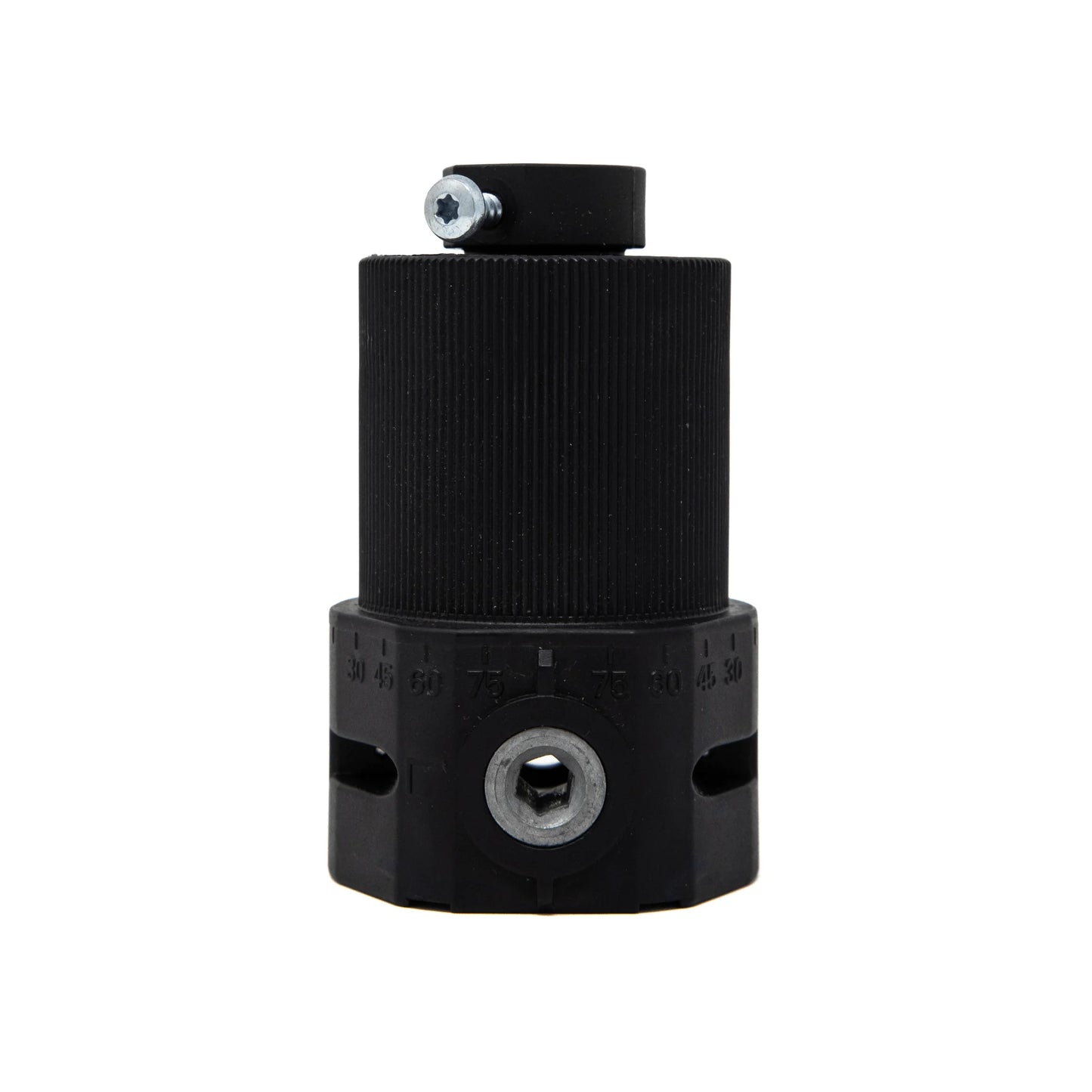 Jalousiene Ersatzteile-Shop Kegelradgetriebe 2:1 für Jalousien, 6 mm 6-Kant, 12 mm 4-Kant, Kunststoff seitenansicht