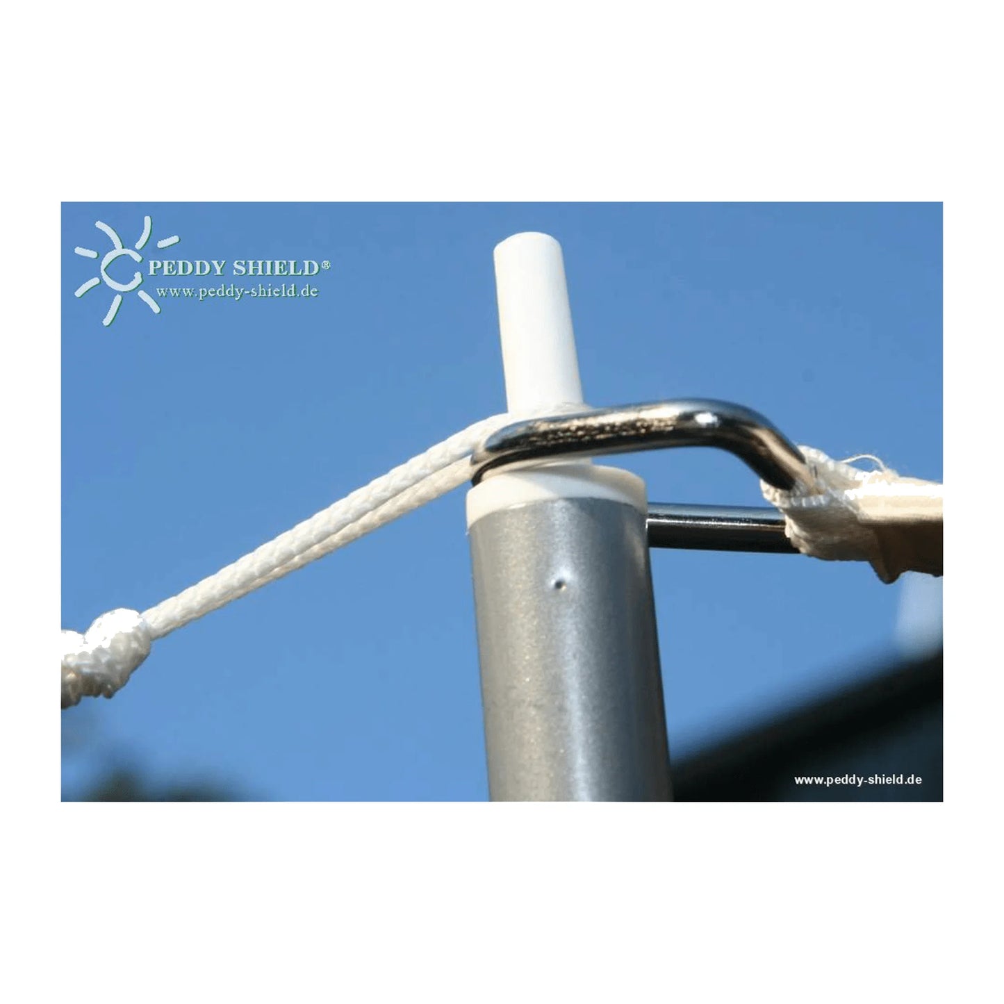 Leichter Sonnensegelstab aus Metall – 2,5 m, temporäre Montage (Peddy Shield) - Jalousiene Ersatzteile - Shop