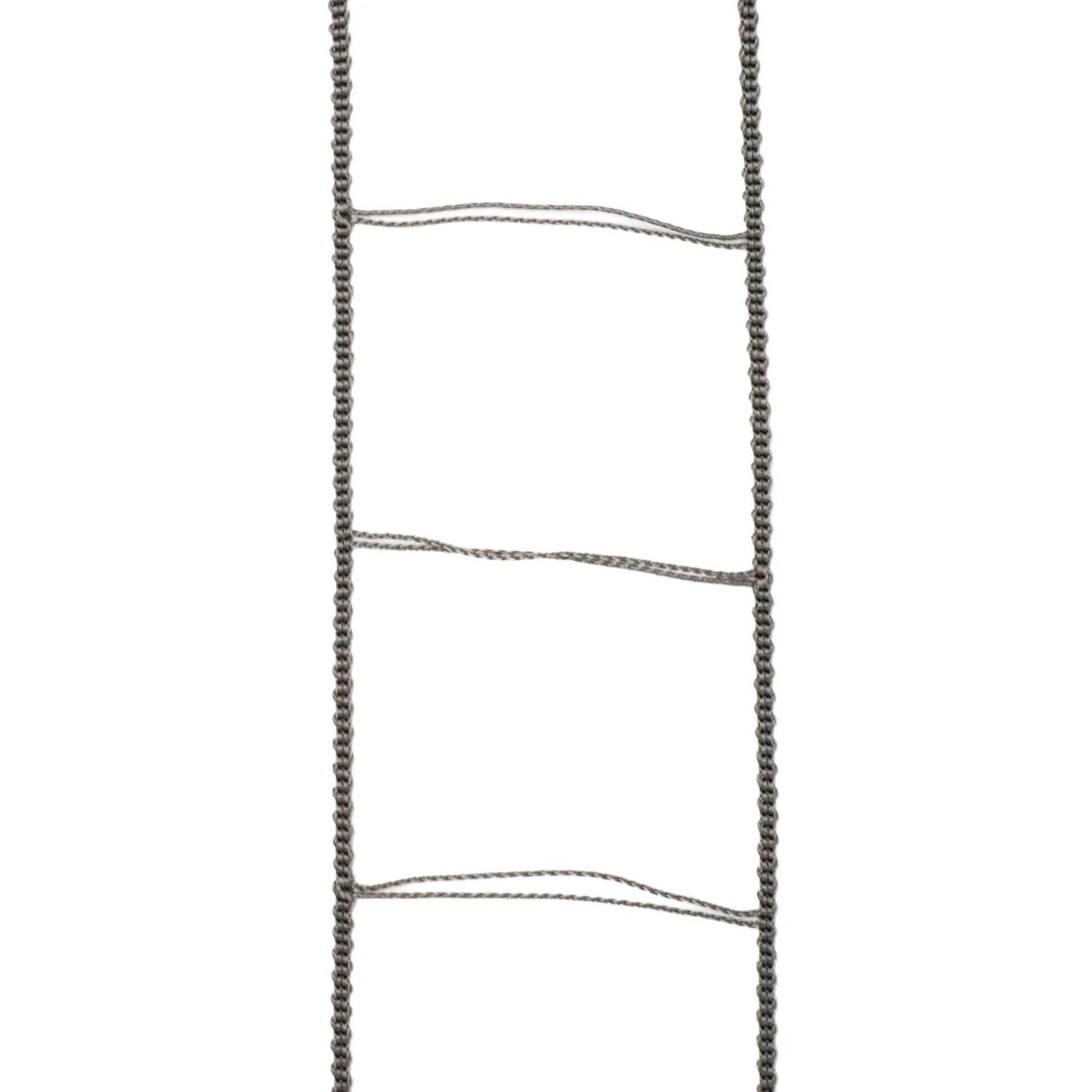 Leiterkordel (gebördelt, 80 mm, schwarz / grau) - Jalousiene Ersatzteile - Shop