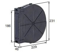 Mauerkasten Kunststoff - für Gurtwickler bis ca. 12,0 m - Jalousiene Ersatzteile - Shop