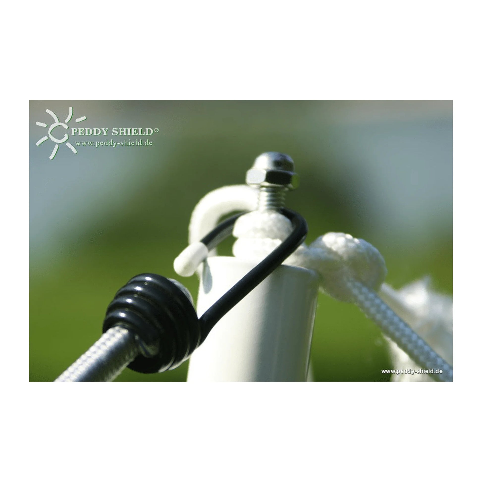 Mittelschwere Sonnensegel - Montagestange – 2,7 m mit Doppelabspannung (Peddy Shield) - Jalousiene Ersatzteile - Shop