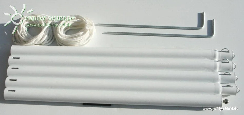 Mittelschwere Sonnensegel - Montagestange – 2,7 m mit Doppelabspannung (Peddy Shield) - Jalousiene Ersatzteile - Shop