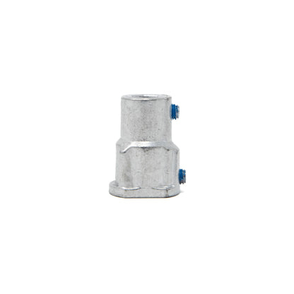 Jalousiene Ersatzteile-Shop Motorkupplung 12 mm 4-Kant für Geiger GJ56, Zinkdruckguss, silber seitenansicht