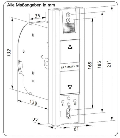 Rademacher RolloTron Basis 1100 - UW Elektrischer Gurtwickler - Jalousiene Ersatzteile - Shop