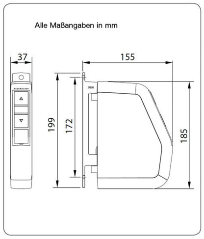 Rademacher RolloTron Standard Schwenk - Gurtwickler 1510 - UW Elektrischer Gurtwickler - Jalousiene Ersatzteile - Shop