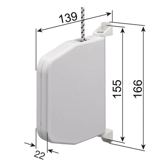 Schnurwickler schwenkbar für Schnur Ø 4,0 bis 4,5 mm - aufklappbar - Jalousiene Ersatzteile - Shop