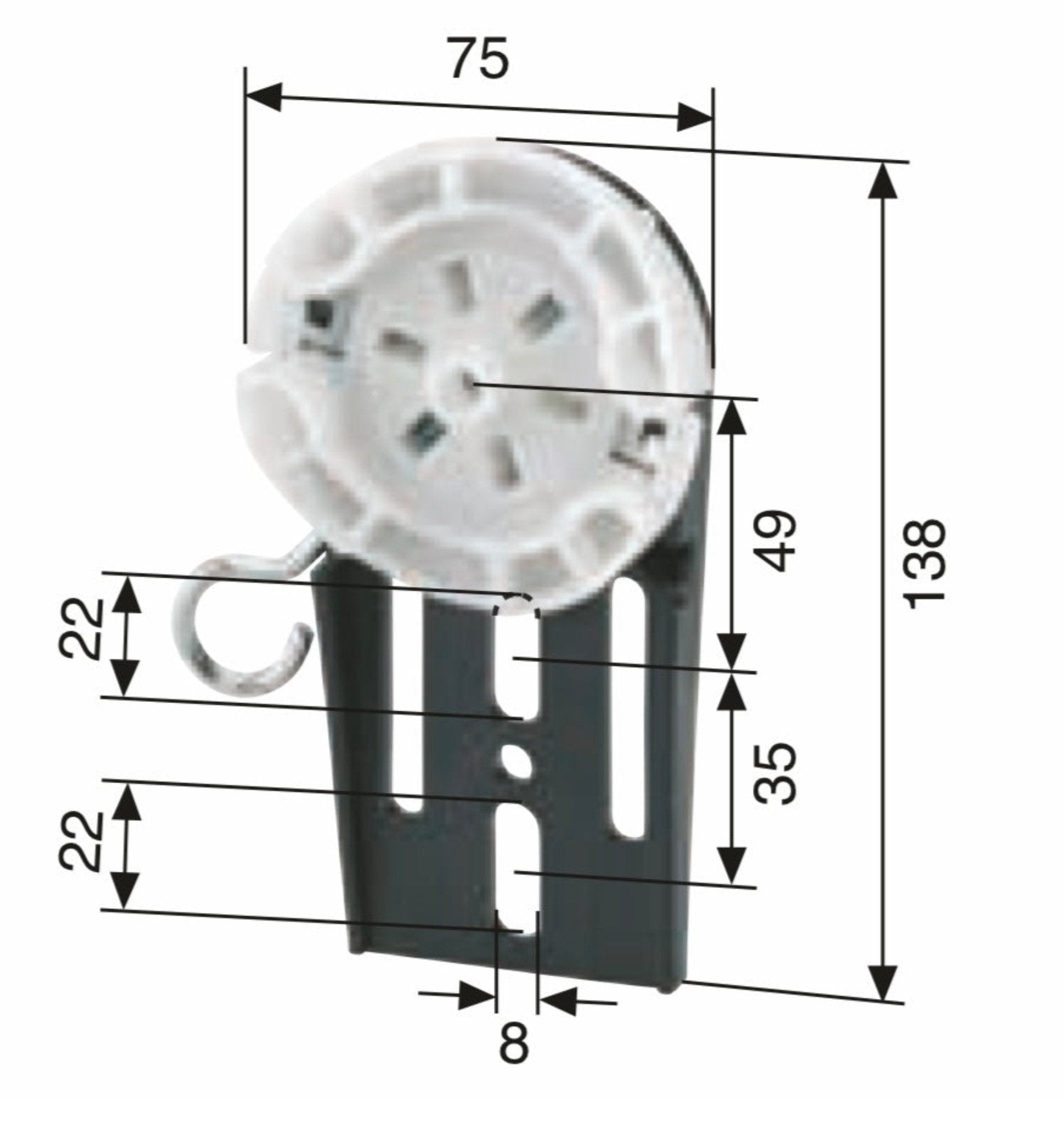 Selve Motorfertigkastenlager abrollbar mit Klippskopf - Jalousiene Ersatzteile - Shop