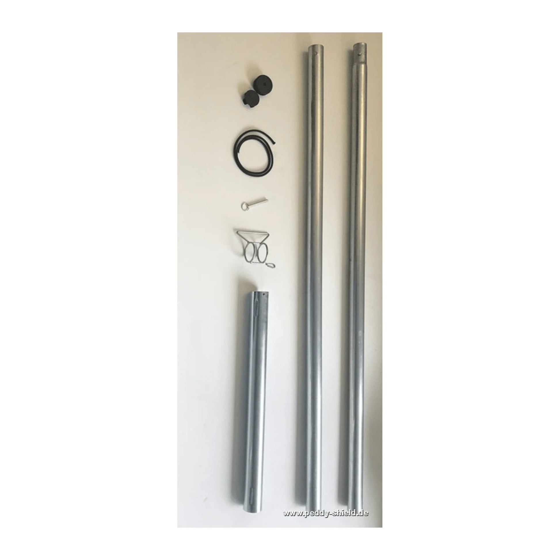 Sonnensegelmast stufenlos höhenverstellbar aus Stahl – ca. 250 cm (Peddy Shield) - Jalousiene Ersatzteile - Shop