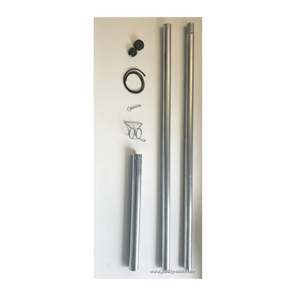 Sonnensegelmast stufenlos höhenverstellbar aus Stahl – ca. 250 cm (Peddy Shield) - Jalousiene Ersatzteile - Shop