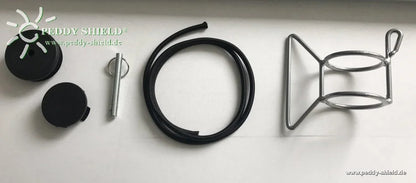 Sonnensegelmast stufenlos höhenverstellbar aus Stahl – ca. 250 cm (Peddy Shield) - Jalousiene Ersatzteile - Shop