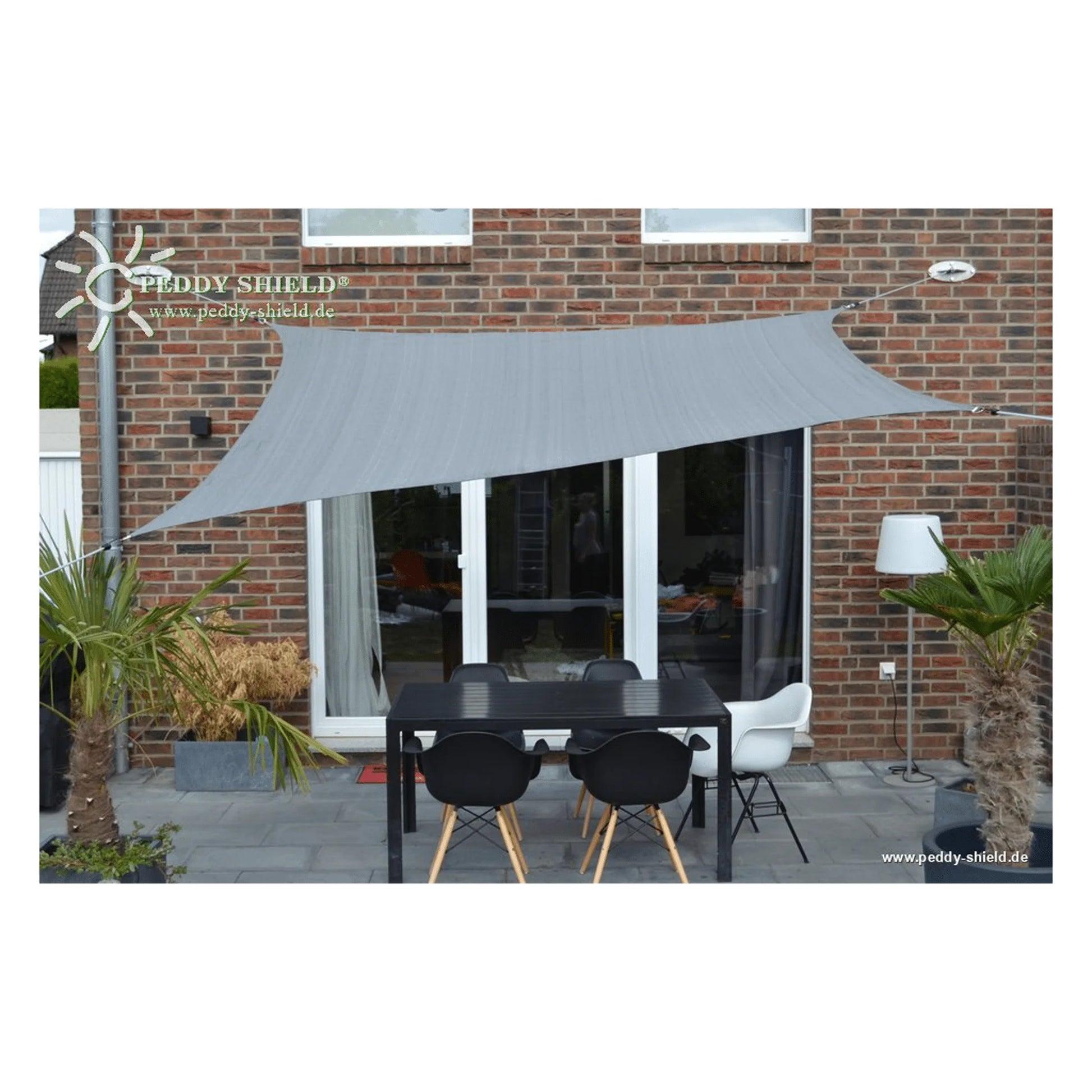 Vierecksonnensegel konkav HDPE – luftdurchlässig (Peddy Shield) - Jalousiene Ersatzteile - Shop