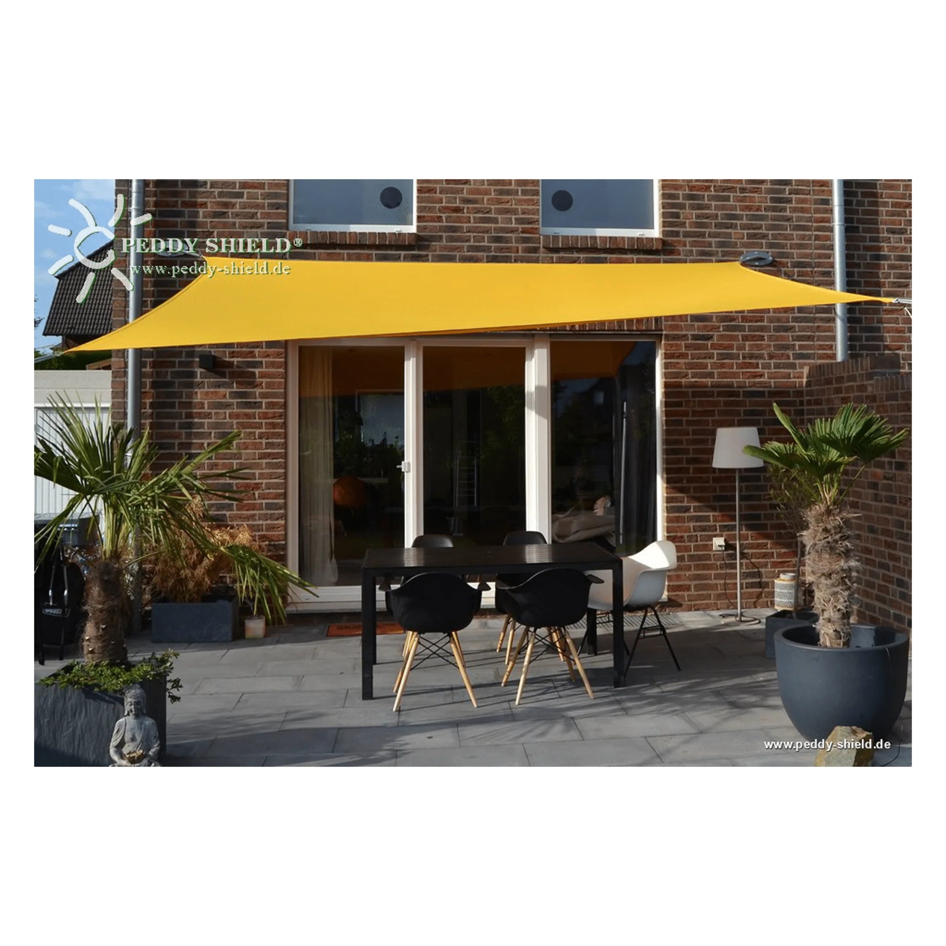 Vierecksonnensegel konkav mit Regenschutz – Polyester (Peddy Shield) - Jalousiene Ersatzteile - Shop
