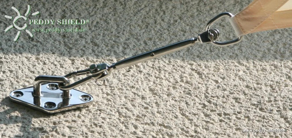 Wandhalter aus Edelstahl für konkave Sonnensegel - Jalousiene Ersatzteile - Shop